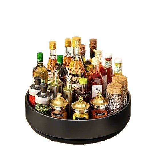 Spice Rack Turntable Shelf Rack Storage Box Rotating from Yomiego