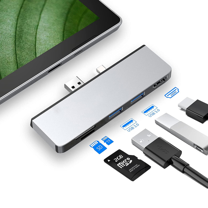 USB to docking station Surface Pro4/5/6 converter usb3.0 HDMI card reader docking station screen