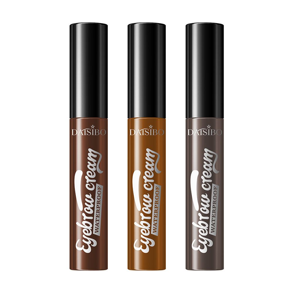 Transfronterizo exclusivo DAISIBO tricolor desgarrador gel de ceja impermeable anti-transpiración color persistente adhesión no mancha fácil de quitar el maquillaje