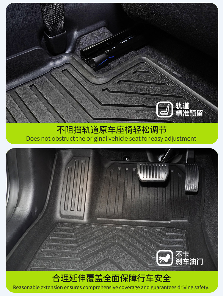 Suitable for 14-18 Models of Mazda3 Car Floor Mats, Mazda3 Fully Environmentally Friendly Tpe Car Floor Mats and Trunk Mats