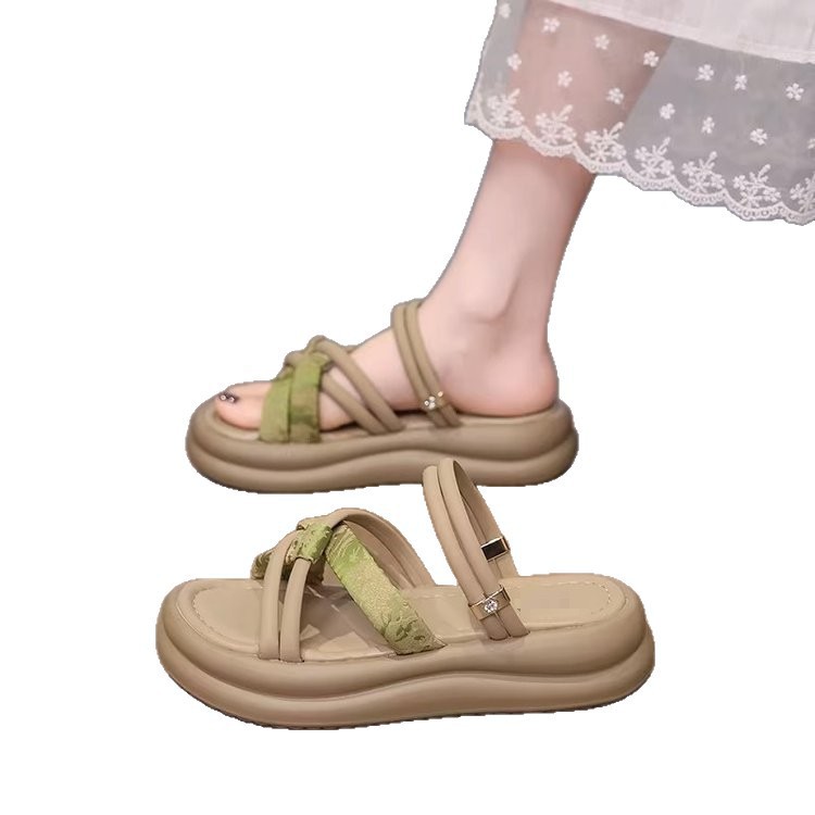 2026 nuevo estilo de moda versátil dos sandalias casuales ligeras y cómodas zapatillas para mujeres