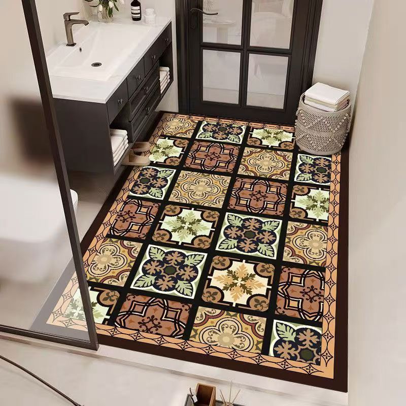 French-Style Light Luxury Shower Room Diatomaceous Earth Floor Mat, Bathroom Water-Absorbent, Non-Slip, Dirt-Resistant Full-Cover Foot Mat, Cross-Border Dropshipping