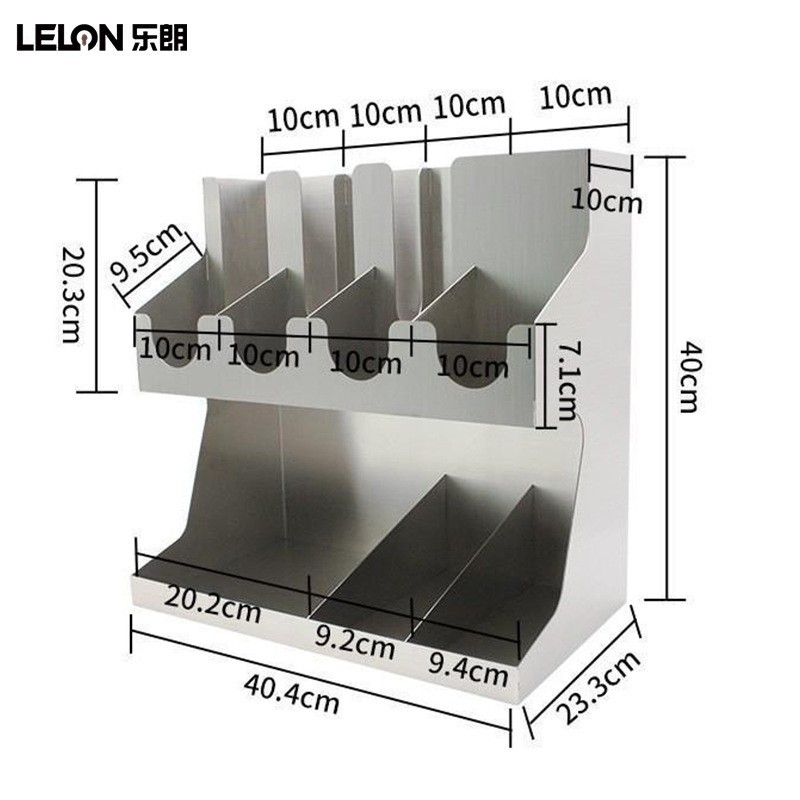 Tienda de té de leche, estante de tazas de acero inoxidable, estante de almacenamiento de tazas, toallas comerciales multifuncionales, estante de almacenamiento de paja de café, bar