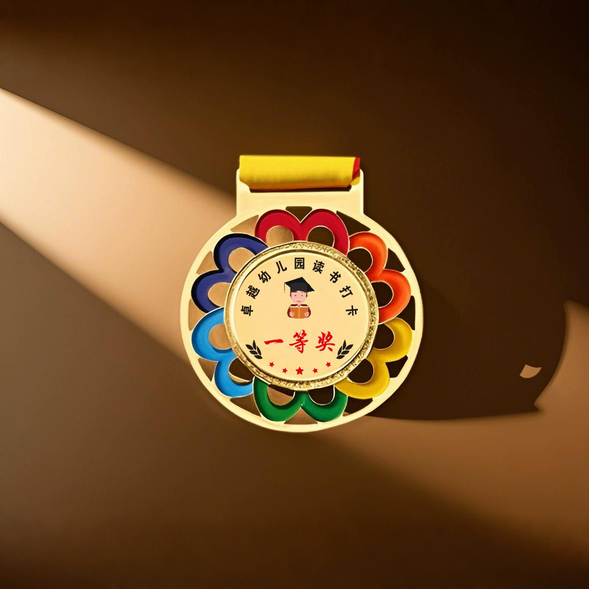 Металлическая медаль изготовление металлических детей список студент родитель-ребенок спортивный марафон детский сад памятная медаль Почета