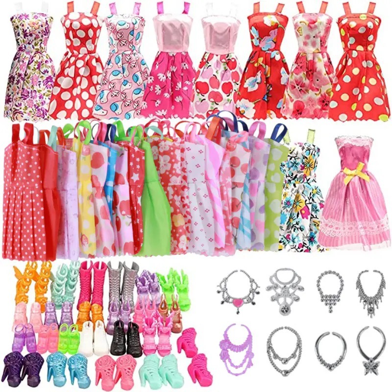 Nuevo 30cm Barbie muñeca Ropa Accesorios princesa muñeca ropa joyería y zapatos accesorios conjunto 42-piezas