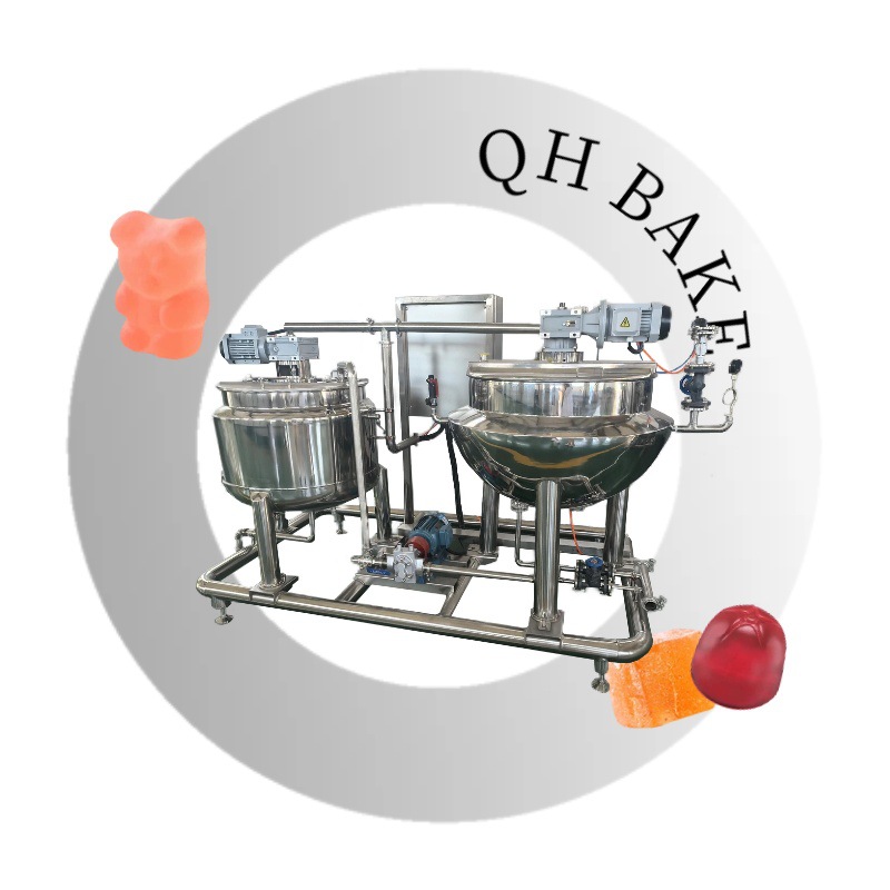 整套夹心软糖生产设备小熊糖浇注机全自动淀粉膜软糖生产线