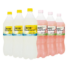 柠檬共和国云雾芭乐/柠檬气泡果汁1.25L*6瓶整箱果味汽水碳酸饮料