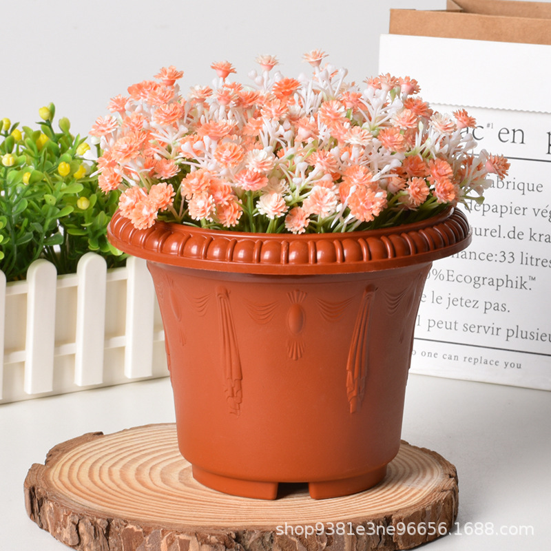 Maceta de Plástico para Plantas Resistente Engrosada para Balcón e Interior
