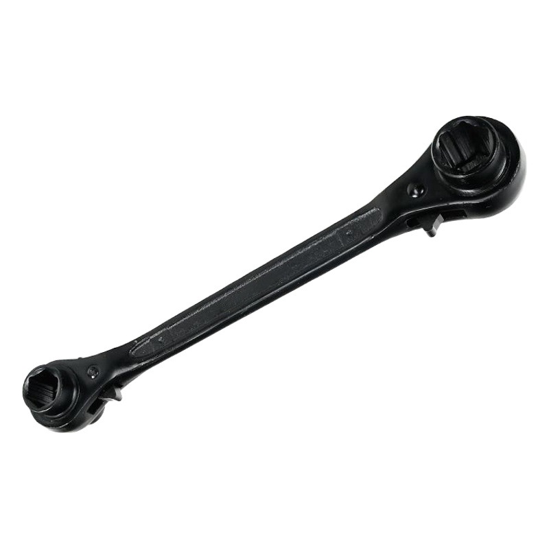 Fábrica al por mayor trabajador de rack Llave manual rápida multifuncional de doble cabeza de dos vías de cuatro propósitos Llave de trinquete hexagonal