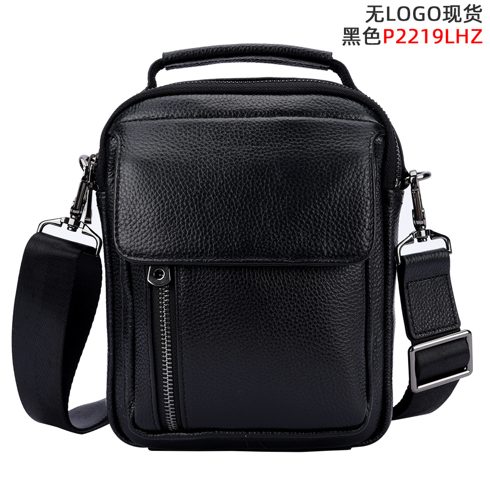 De moda de la vendimia de cuero genuino de los hombres bolsa de hombro primera capa de piel de vaca bolsa de mensajero Crazy Horse de cuero casual bolso del teléfono móvil de los hombres