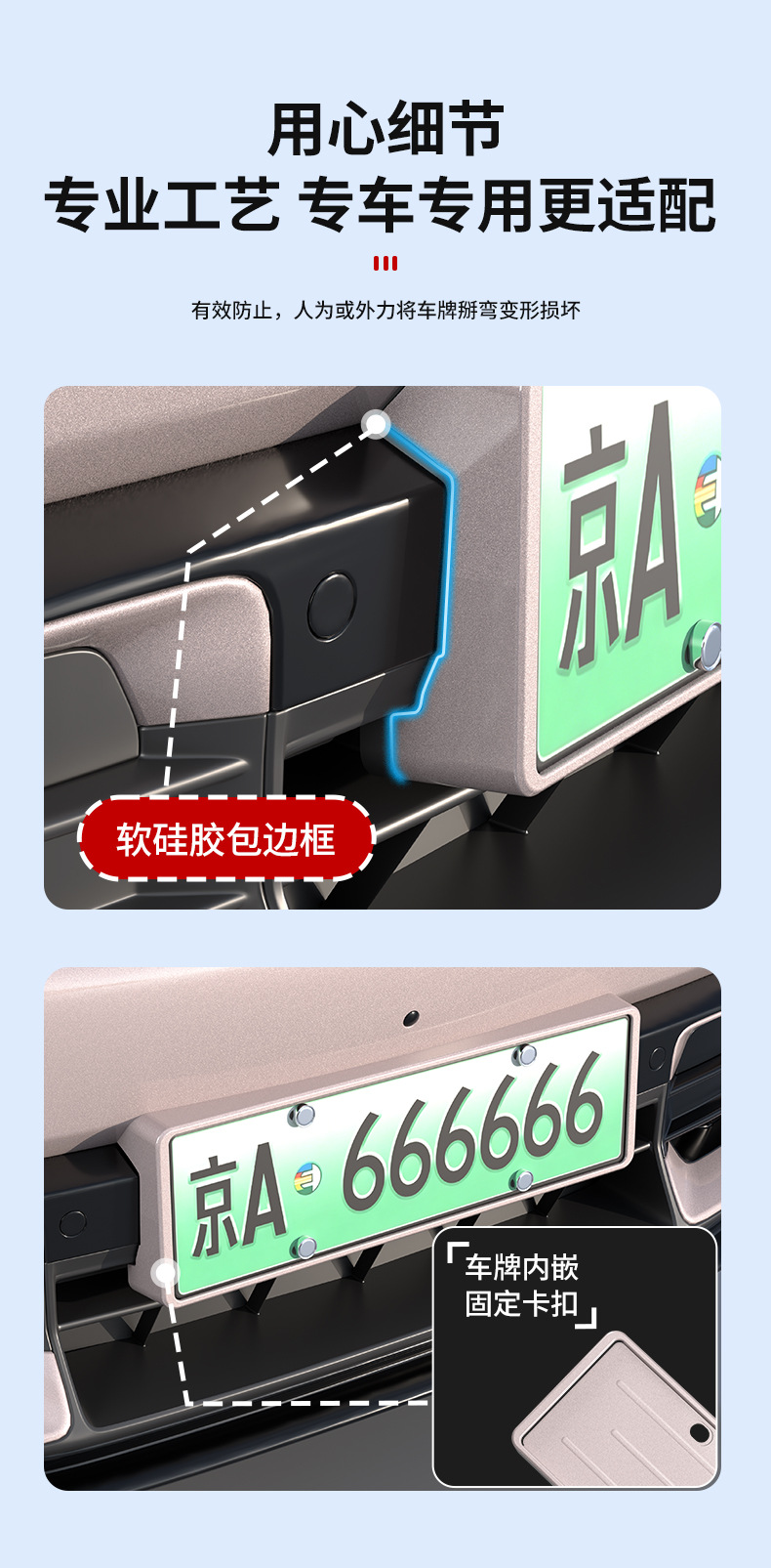 Suitable for Xiaomi YU7/SU7 license plate frames, providing full coverage and protection for the new energy vehicle license plate, including green license plate frame accessories