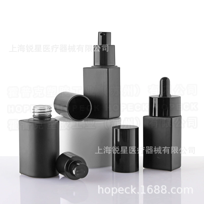 Спотовые прямые волосы HOPECK30 ml Полукруглый тип D-типа большой круг сырой жидкостной бутылки с эфирным маслом из стекловолокна