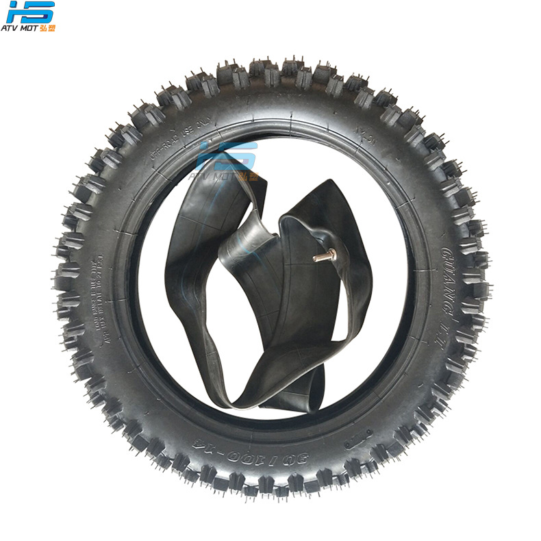 越野摩托车配件外轮胎90/100-14寸高齿内外胎轮胎电动车橡胶胎