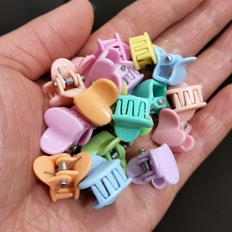 1.5cm 컬러풀 피치 하트 혼합 컬러