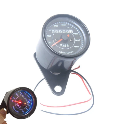 12V Dəyişdirilmiş Motosiklet Retro Mexaniki Sürətölçən Odomert