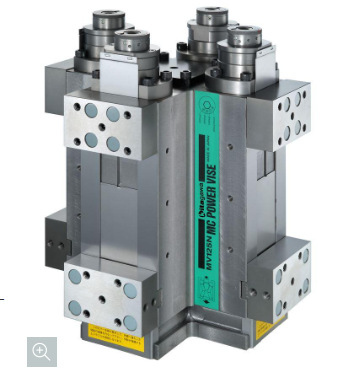 kitagawa连体强力虎钳 垂直4连一体型MV125N