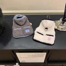 新品秋冬带牵引连帽马甲棉服比熊博美泰迪小型犬狗狗猫咪宠物衣服