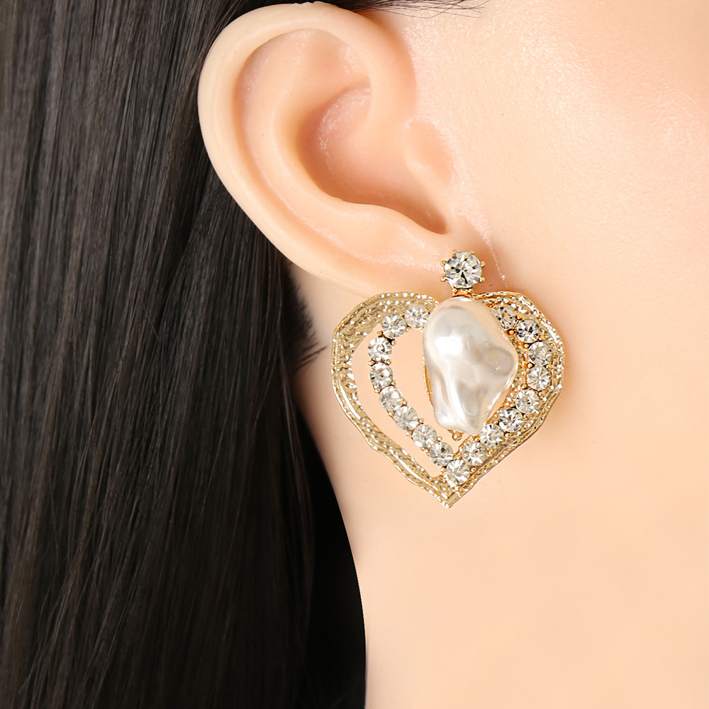 fashion purple diamond heartshaped earringspicture13