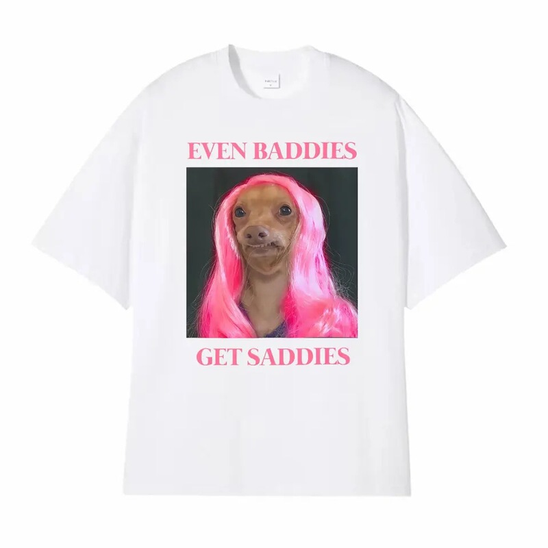 Funny Dog Memes Even the Bad Guys Have Sadness T-Shirt Fashion Retro Humor High-Quality T-Shirt for Men and Women Summer Funny Dog Memes Even the Bad Guys Have Sadness T-Shirt Fashion Retro Humor High-Quality T-Shirt for Men and Women Summer