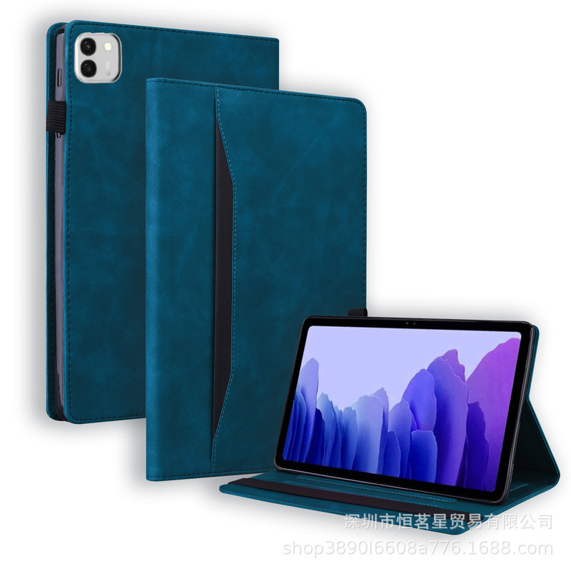 Suitable for Samsung S8 Ultra Tablet Leather Case Tab S9 Retro Business Matte Card Holder Protective Case S11