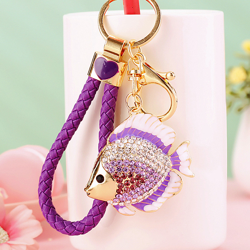 49g Weight Lobster Trigger Clasp Closure Clasp Closure Type Rhinestones Inlay Material Keychain Classification 1 Piece Quantity Daily Occasion Zinc alloy Material Fish Pattern Unisex Gender Plating, Diamond Design Cute Style 1 Piece Cute Fish Zinc Alloy Plating Diamond Rhinestones Unisex Lobster Trigger Clasp Closure Keychain 12