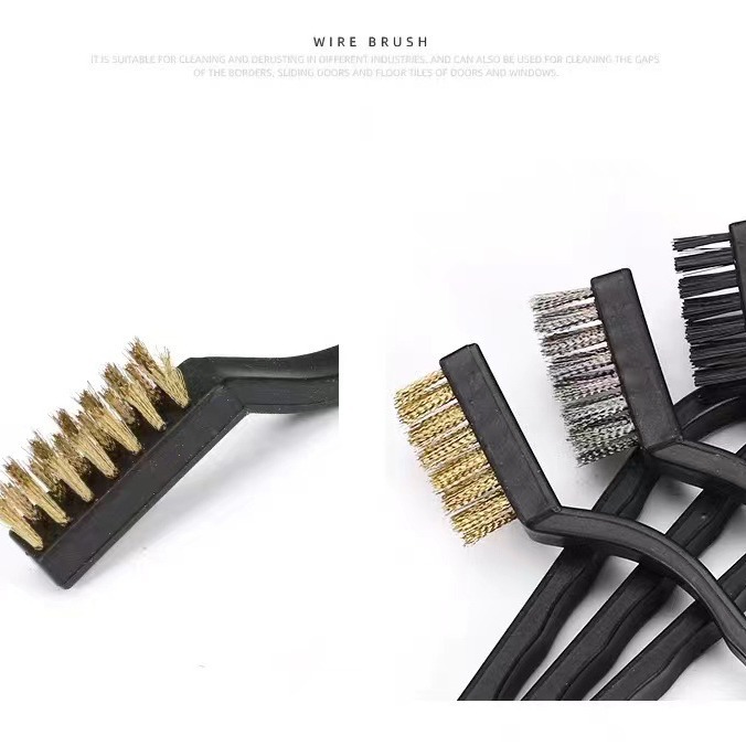Cepillo de dientes industrial Limpieza y eliminación de óxido Mini cepillo de dientes Cepillo de estufa Cepillo de acero pequeño Cepillo de nailon de alambre de cobre Cepillo Wenwan