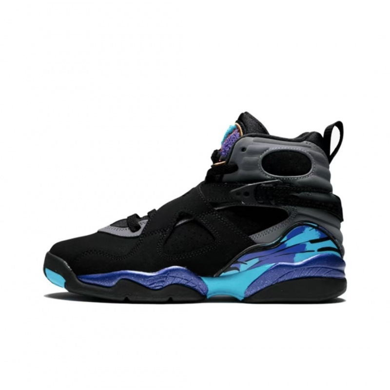 Putian zapatos AJ8 playoffs high-end Joe8 todas las estrellas negras y rojas parejas deportivas casuales zapatos de baloncesto masculino y femenino transfronterizos