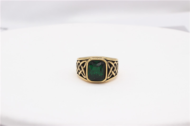 Men's Gender Hip-Hop Square Titanium Steel Men's Rings