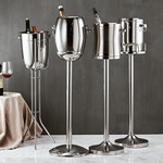 双层不锈钢冰桶ktv冰桶酒吧冰桶装冰块商用冰桶支架香槟桶酒店用