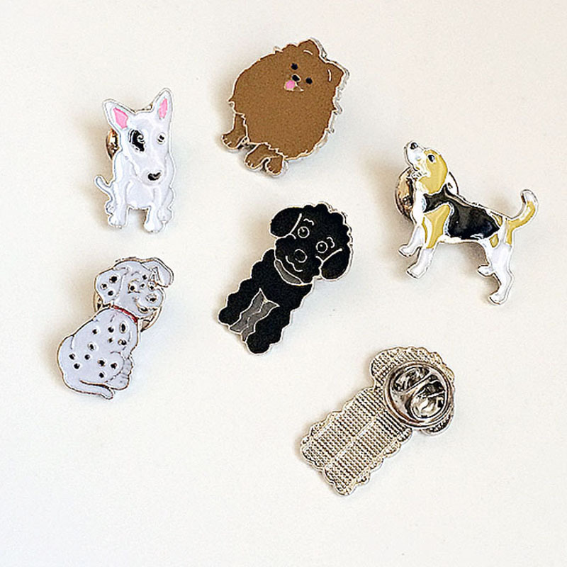 Cute Simple Style Animal Dog Alloy Enamel Unisex Brooches display picture 1