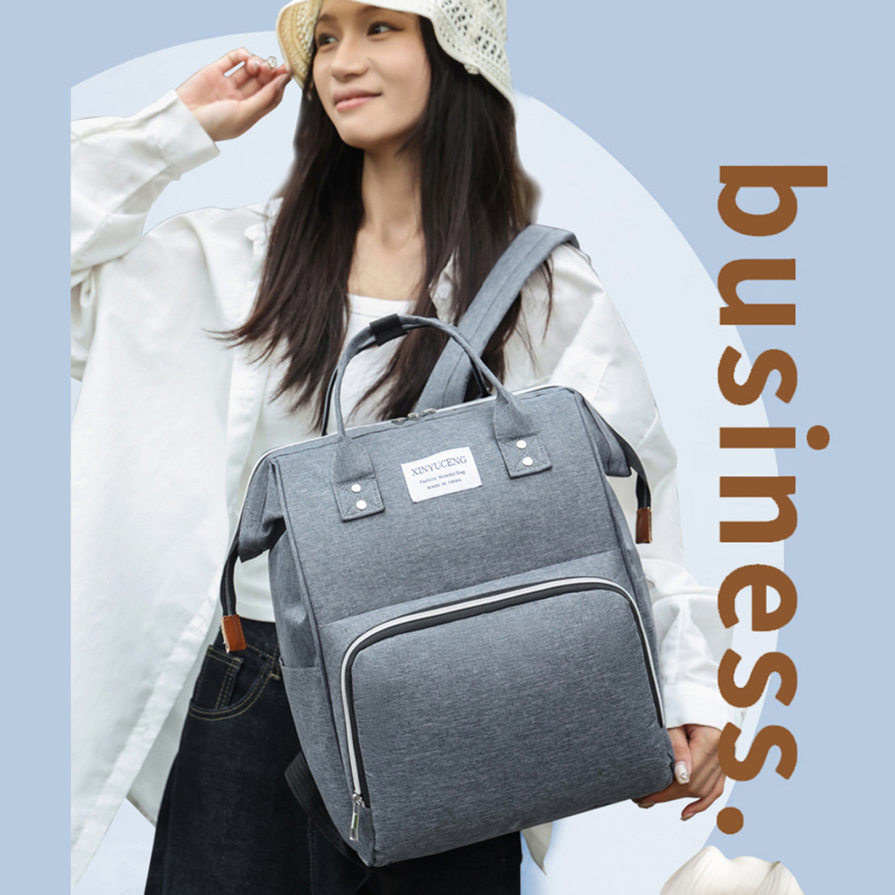 Nueva gran capacidad multifuncional bolso portátil para mamá mochila de mujer moda ligera multifuncional bolso para madre y bebé mochila para bebé