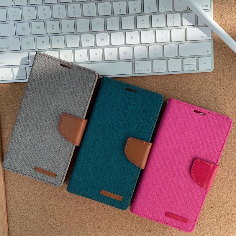 Suitable for Samsung S25 Ultra Side-Flip Card-Inserting Stand Leather Case S24U Denim Texture Protective Case Phone Case