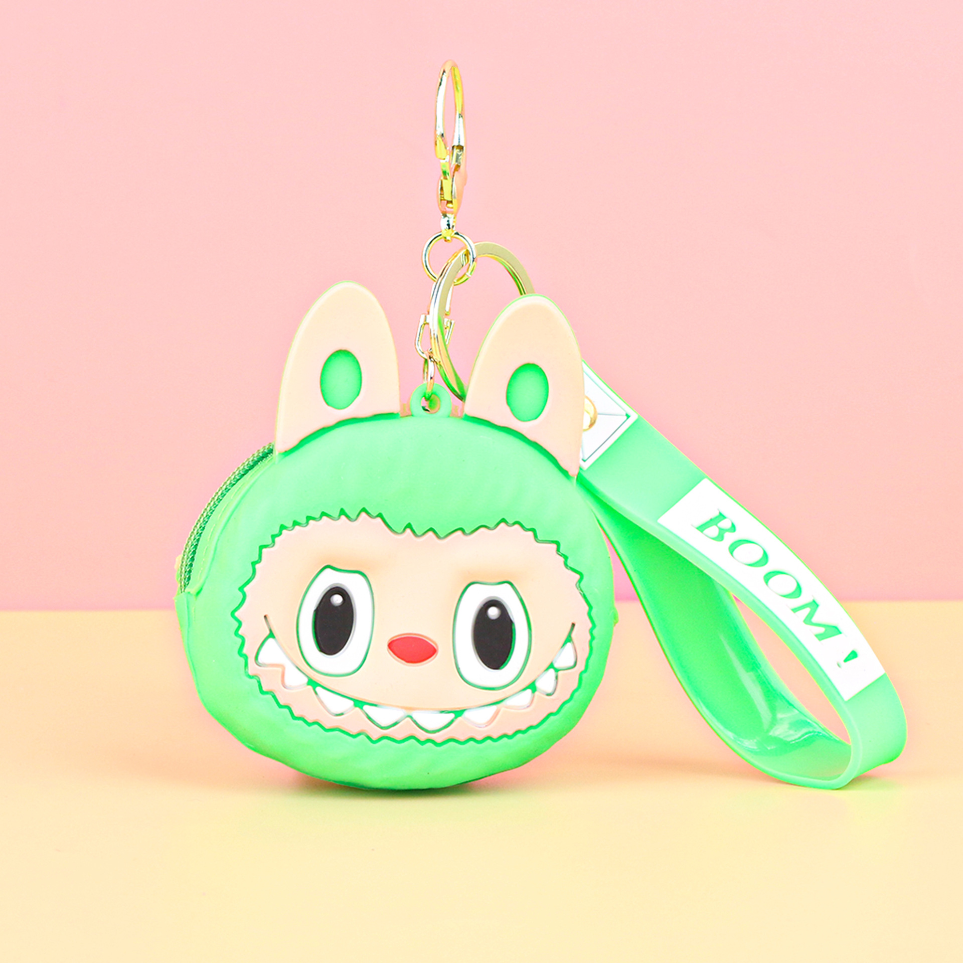 子供用ラブブ小銭入れシリコンプチギフトキーホルダーペンダントカードキャッチャーマシンプチギフトラブブ