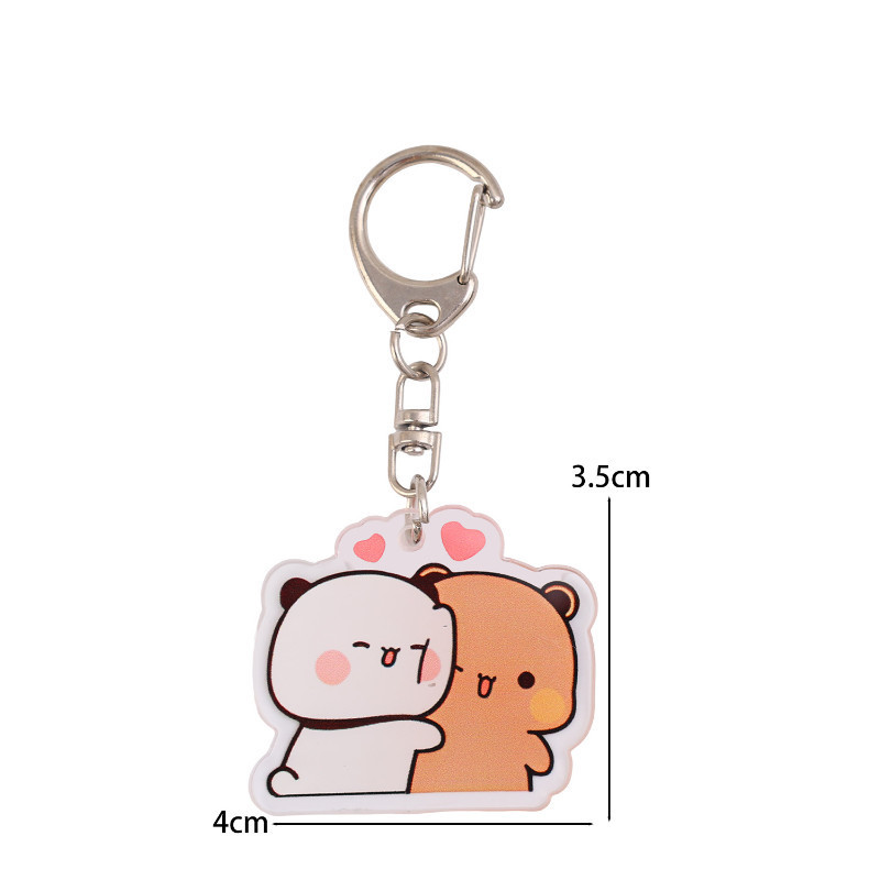 Cute pequeño dos tecidos de tela un dos colgantes acrílicos estudiantes caricaturas personales mochila colgar decoración personalizada image 27