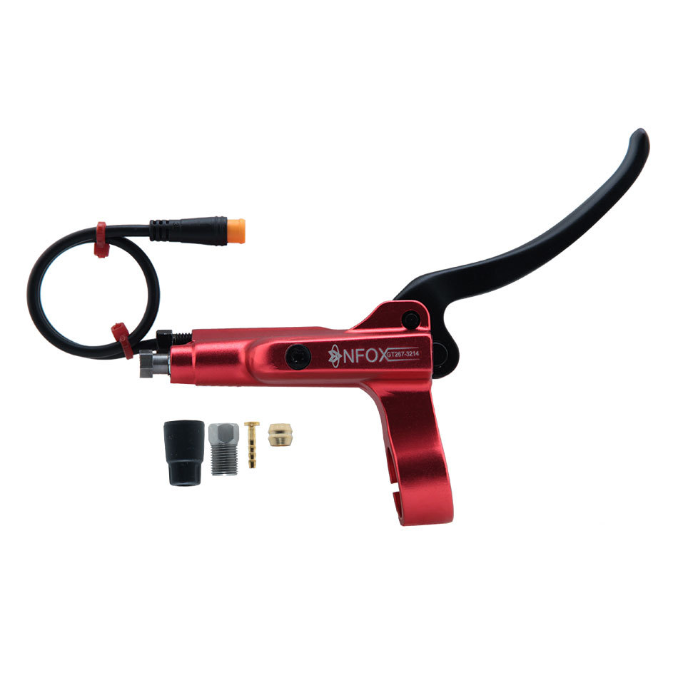Manija de freno de apagado NFOX GT267 de 3 pines adecuada para bicicleta eléctrica Ebike manija de freno de motor Hall de ocho vías
