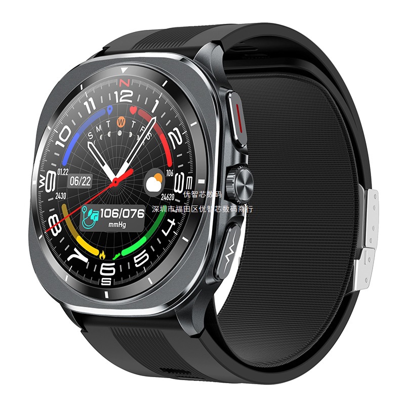 Transfronterizo TK65 reloj inteligente Bluetooth llamada AMOLED pantalla de alta definición airbag bomba de aire monitoreo reloj deportivo