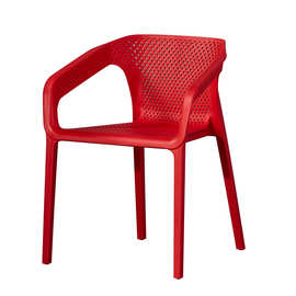 北欧塑料椅靠背家用塑胶休闲户外椅子加厚咖啡厅餐镂空可叠放扶手