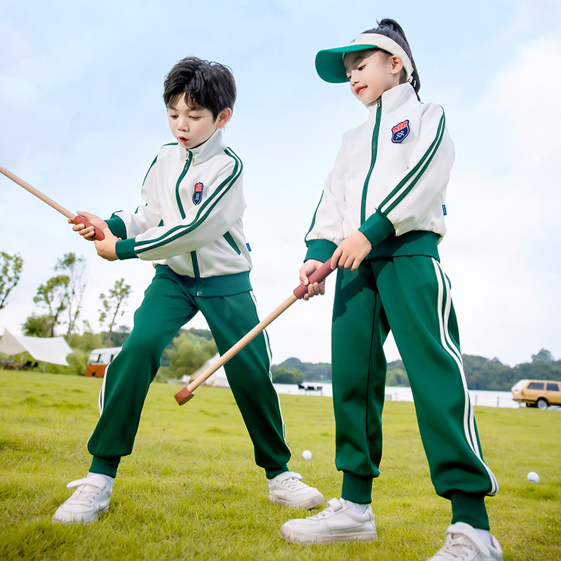 小學生校服春秋款四件套兒童班服夏裝套裝運動服幼兒園園服夏季