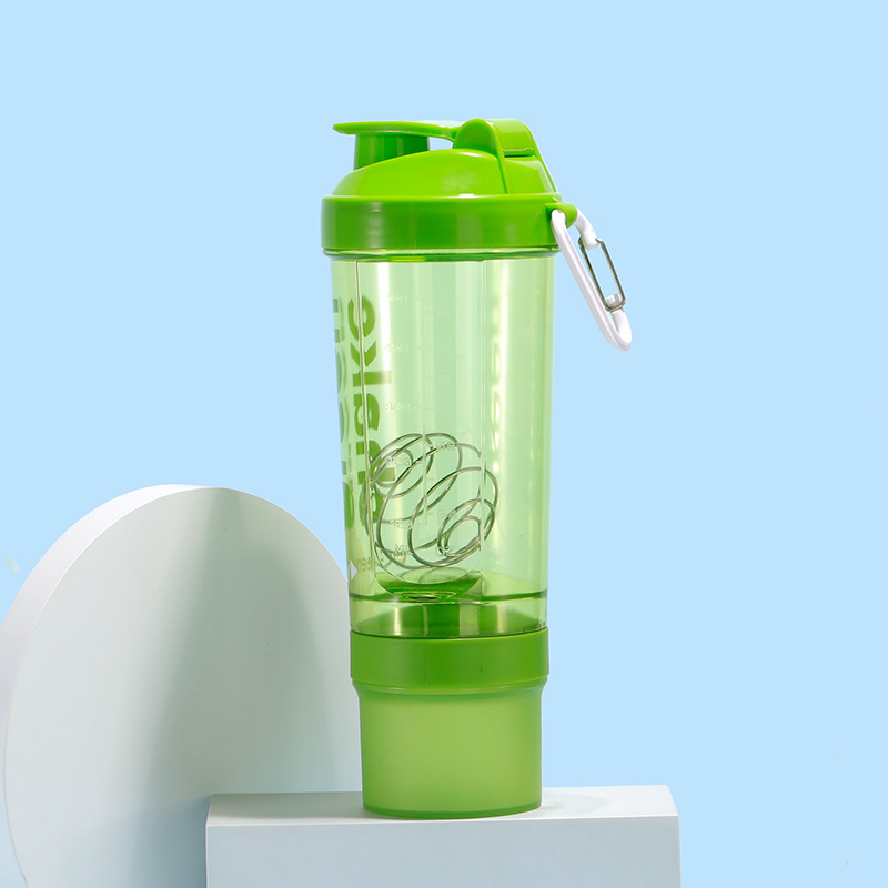 Personalizable deportes proteína en polvo batido taza gimnasio sellado a prueba de fugas con agitación bola batido taza deportes taza