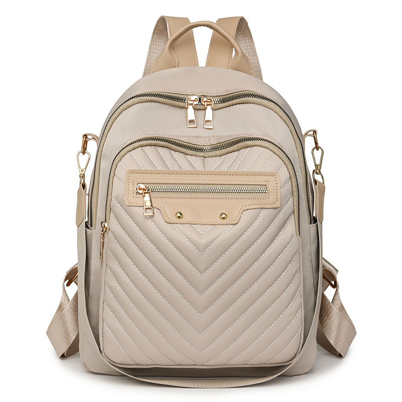 Mochila multifuncional de doble propósito para mujer 2024 otoño nuevo estilo nailon viajes al aire libre para mujer mochila casual mochila escolar marea