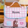Fuchsia cosmetic bag