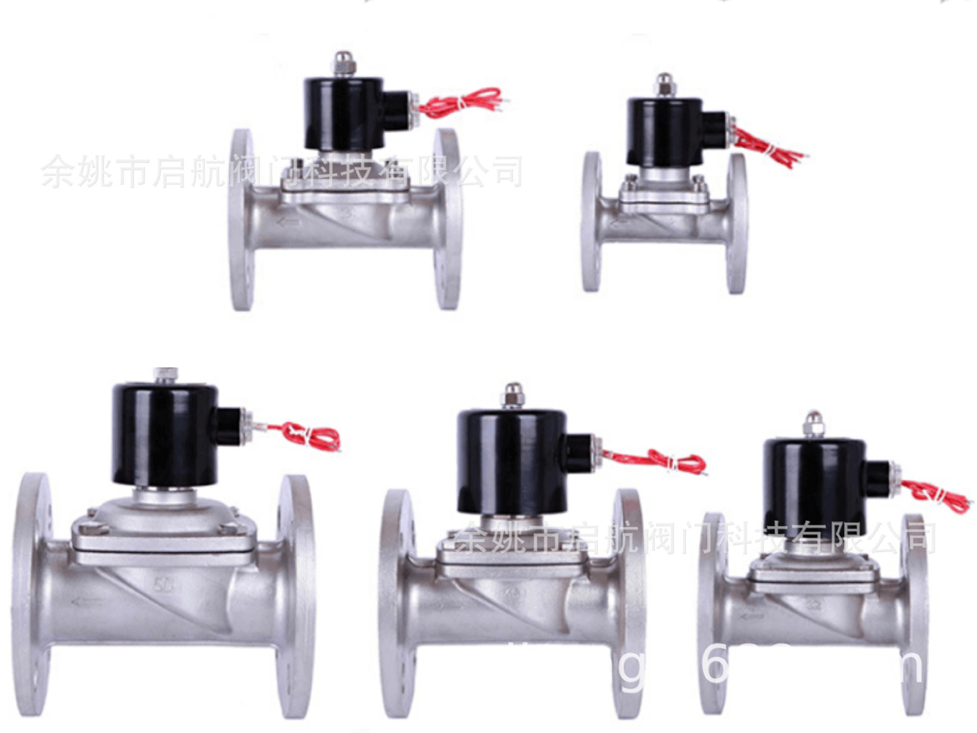 304不锈钢电磁阀2W-15BF不锈钢法兰电磁阀DN15不锈钢法兰电磁阀