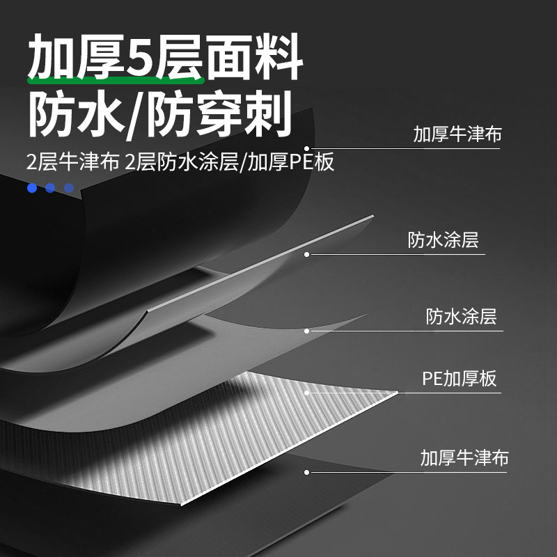 Caja de herramientas de hardware multifuncional Caja de almacenamiento de tela Oxford gruesa impermeable, mensajero, kit de herramientas portátil de un solo hombro, bolsa de hardware