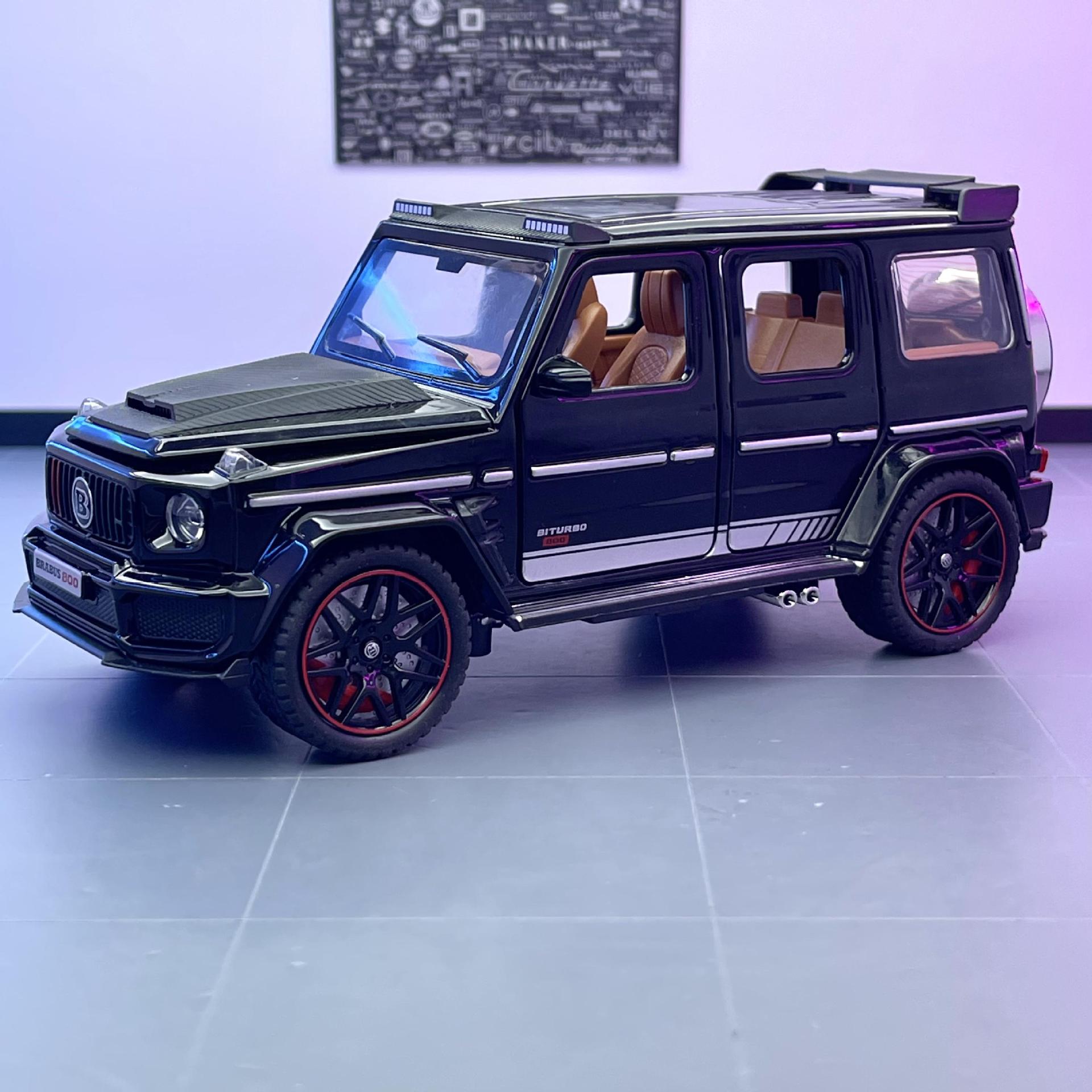 Jianyuan aleación modelo de coche 1:32 Babos G800 vehículo todoterreno con sonido y luz Tire hacia atrás juguete coche música modelo adornos