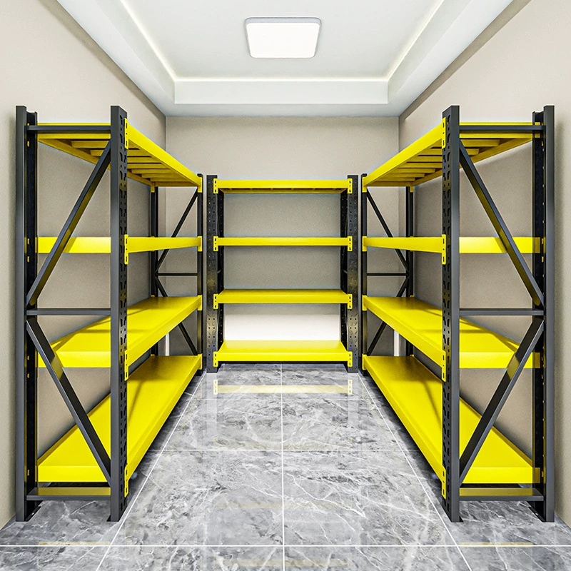 Складские полки для хранения Многослойные бытовые полки для хранения балконных полок для хранения супермаркетов Складская стойка угловая сталь