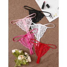 L 74352 Lace Open Sheer Thong ��˿����͸�����ֿ�羳����