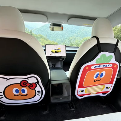 Cartoon Car Decoration Anti-Dirt Pad, Chair back anti-kick pad
