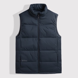 Fat Winter Large Size Lightweight Down Vest Men's Standing Collar Fat Guy Loose Warm and Fat Plus Large Waistcoat