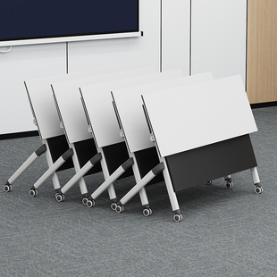 LL Folding Conference Table Movable Stitching Training Table and Chair Combination Table Training Table Smart Classroom Table and Chair Training