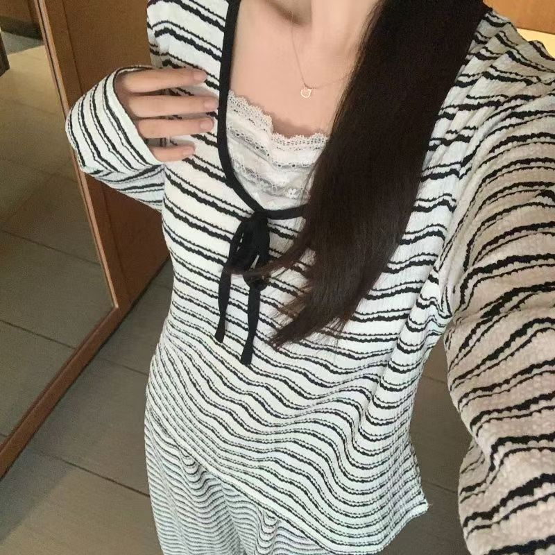长袖云朵棉睡衣女款2025新款春秋季甜美公主风蕾丝家居服秋季套装|undefined